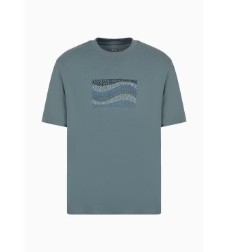 Armani Exchange T-shirt Green Wave