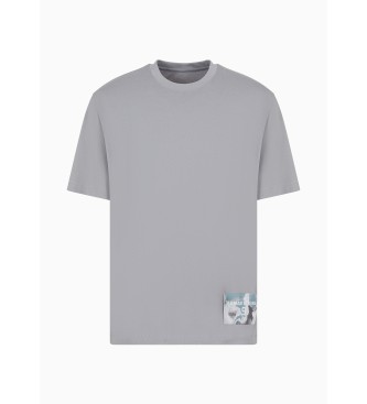 Armani Exchange T-shirt grijs baars