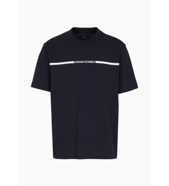 Armani Exchange Camiseta Lnea marino