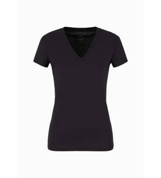 Armani Exchange T-shirt V zwart