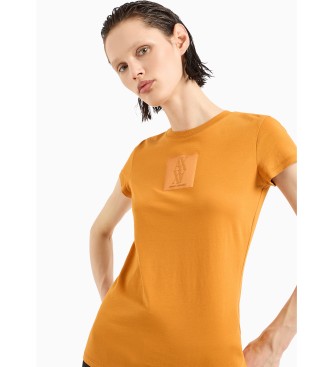 Armani Exchange Orange kortrmad t-shirt