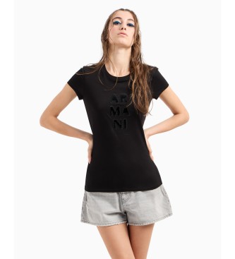 Armani Exchange T-shirt Mini print schwarz