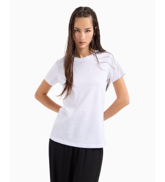 Armani Exchange Camiseta Miniestampado blanco