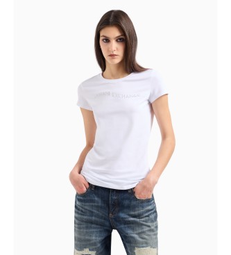 Armani Exchange T-shirt de manga curta branca