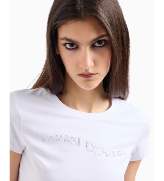 Armani Exchange T-shirt de manga curta branca