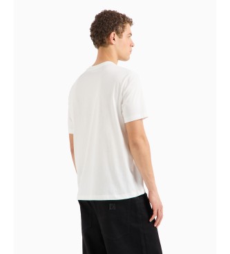 Armani Exchange T-shirt coupe standard blanc