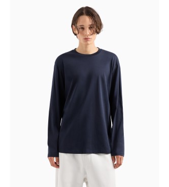 Armani Exchange Long sleeve navy t-shirt