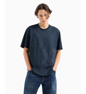 Armani Exchange Navy kortrmet t-shirt