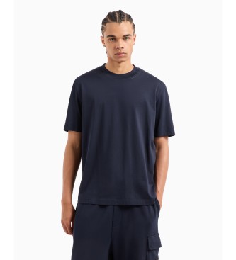 Armani Exchange Navy kortrmet t-shirt