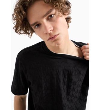 Armani Exchange T-shirt de manga curta preta