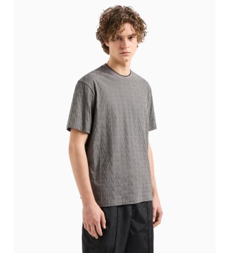 Armani Exchange Regular fit T-shirt with contrast round neck ASV grey