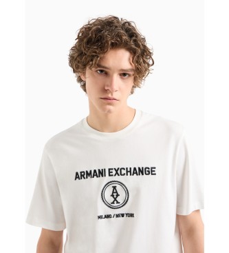 Armani Exchange Majica s kratkimi rokavi bela