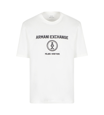 Armani Exchange Majica s kratkimi rokavi bela