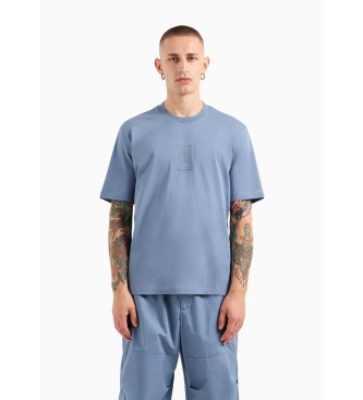 Armani Exchange T-shirt mit normaler Passform blau