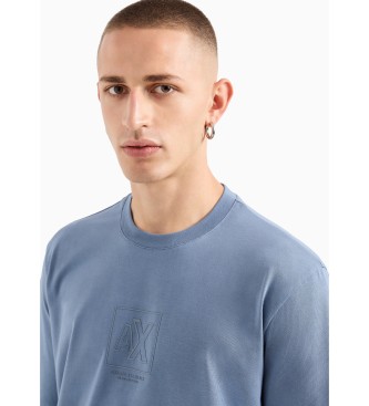 Armani Exchange T-shirt mit normaler Passform blau