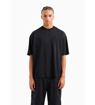 Armani Exchange T-shirt com logtipo ASV preto