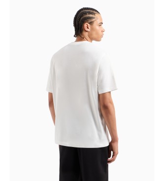 Armani Exchange T-shirt com logtipo ASV em relevo branco