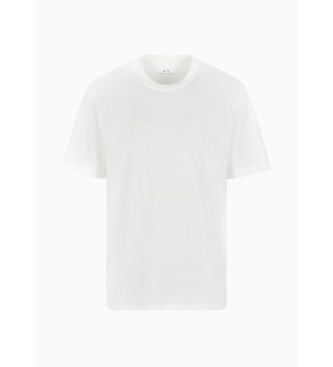 Armani Exchange ASV logo embossed T-shirt white