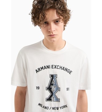 Armani Exchange T-shirt de manga curta branca