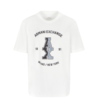 Armani Exchange T-shirt de manga curta branca