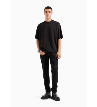 Armani Exchange Relaxed fit T-shirt with print on the back in black ASV cotton