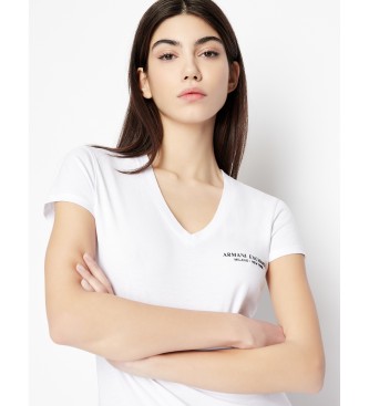 Armani Exchange White plain T-shirt