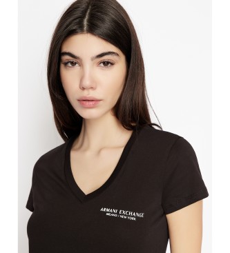 Armani Exchange T-shirt avec logo noir