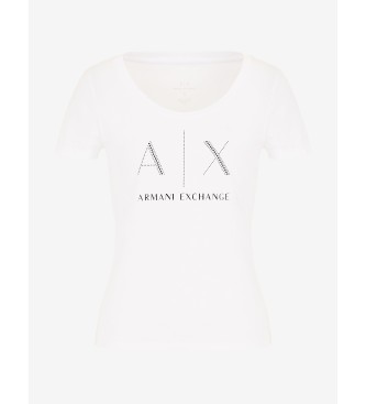 Armani Exchange Majica s kratkimi rokavi bela