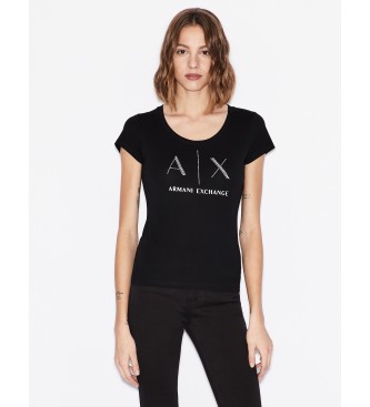 Armani Exchange T-shirt Pima preta