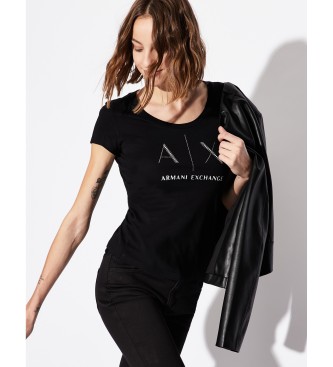 Armani Exchange Pima T-shirt czarny