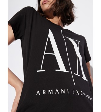 Armani Exchange Maglietta nera a maniche corte