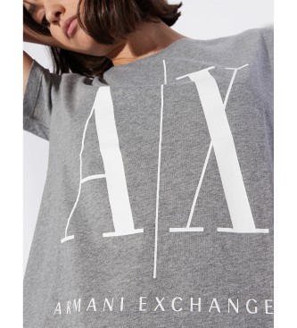 Armani Exchange T-shirt grigia a maniche corte