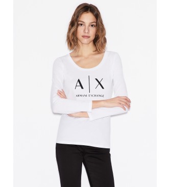 Armani Exchange Majica s kratkimi rokavi bela