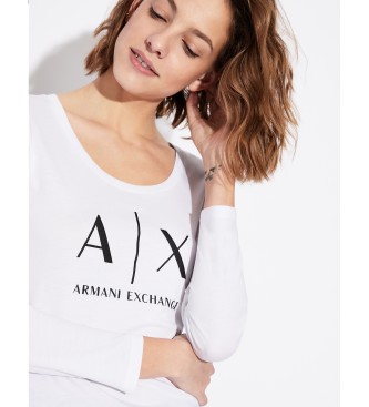 Armani Exchange Majica s kratkimi rokavi bela