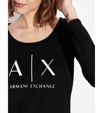 Armani Exchange Koszulka z krótkim rękawem czarna