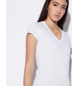 Armani Exchange Kortrmet T-shirt hvid