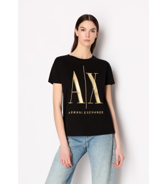 Armani Exchange T-shirt avec logo noir