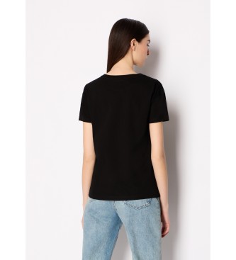 Armani Exchange Camiseta logo negro