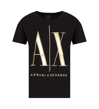 Armani Exchange T-shirt avec logo noir