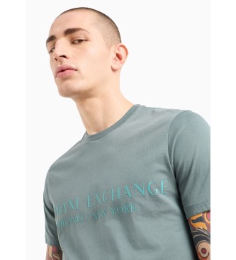 Armani Exchange Zielona koszulka Milan