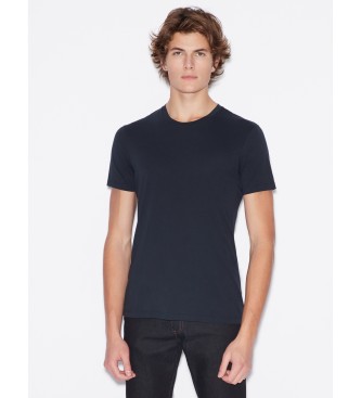 Armani Exchange Camiseta casual marino oscuro