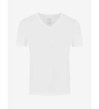 Armani Exchange Camiseta Lisa blanco