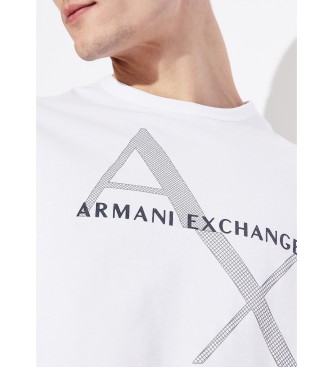 Armani Exchange Vit stickad T-shirt