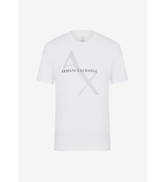 Armani Exchange Maglietta lavorata a maglia bianca