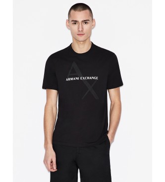 Armani Exchange Camiseta Ax negro