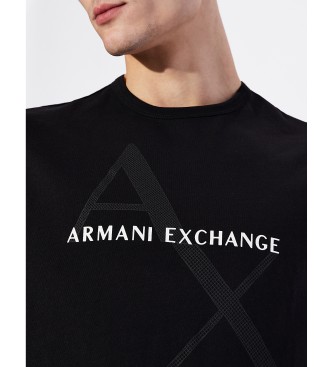 Armani Exchange Maglietta nera dell'ascia