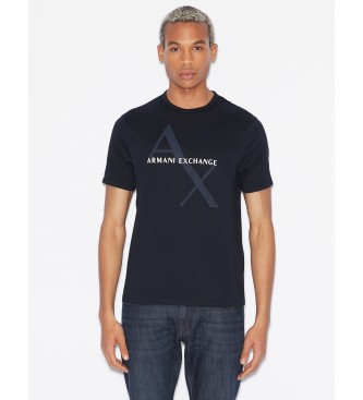 Armani Exchange Navy knitted T-shirt