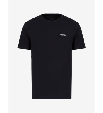 Armani Exchange T-shirt com mini logtipo azul-marinho