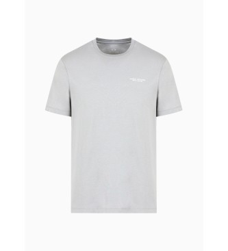 Armani Exchange T-shirt grigia con mini logo