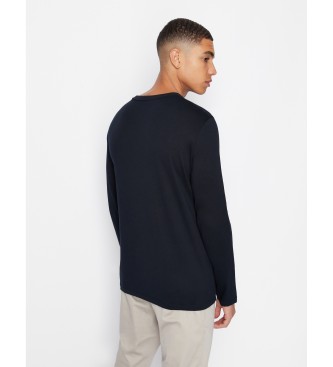 Armani Exchange Plain navy T-shirt